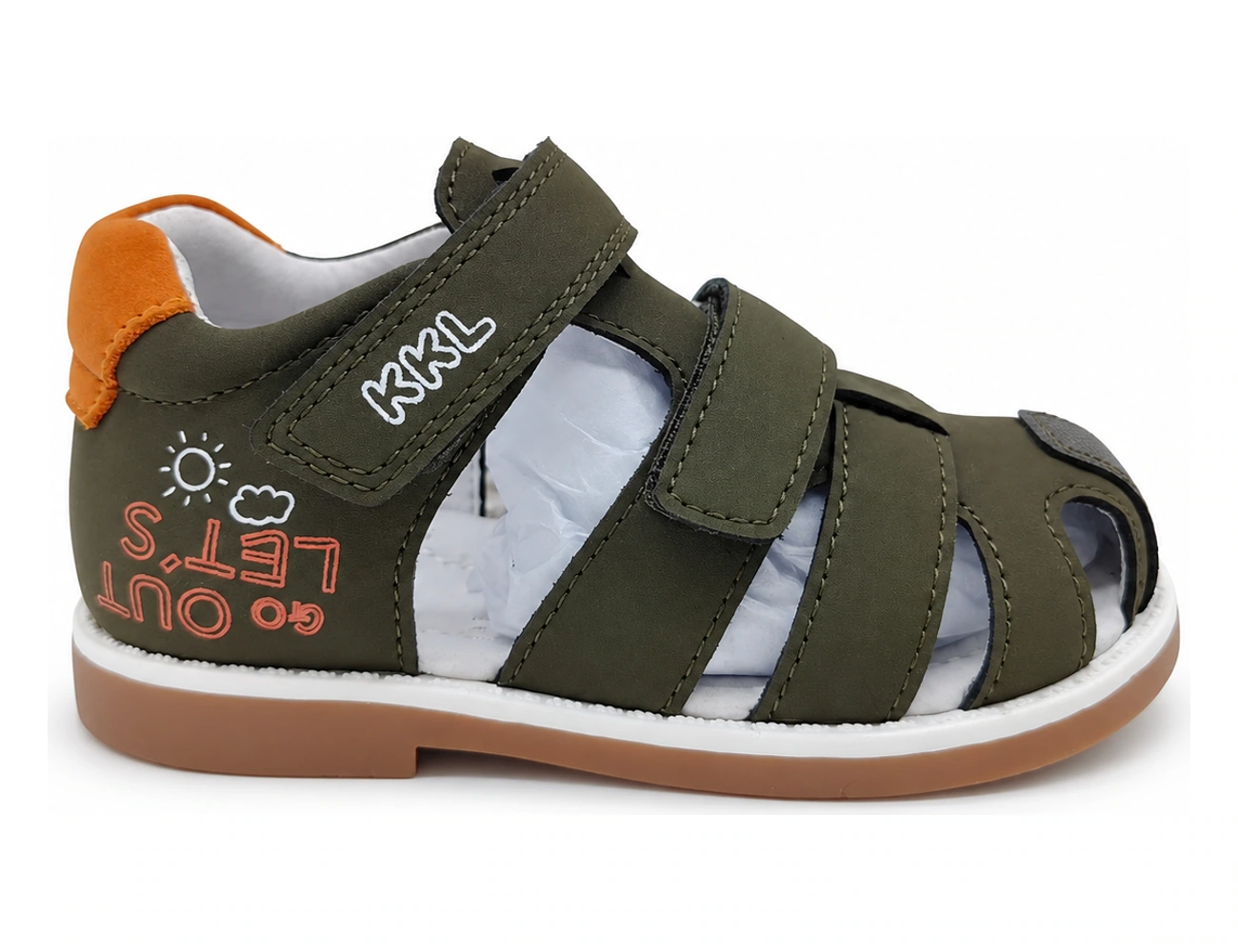 High-back leather sandals — WS27-02-05