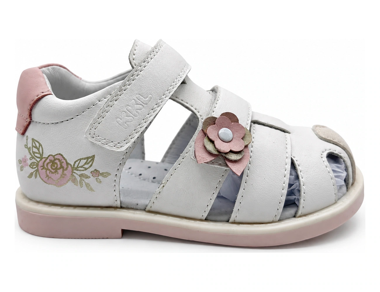 High-back leather sandals — WS27-02-07