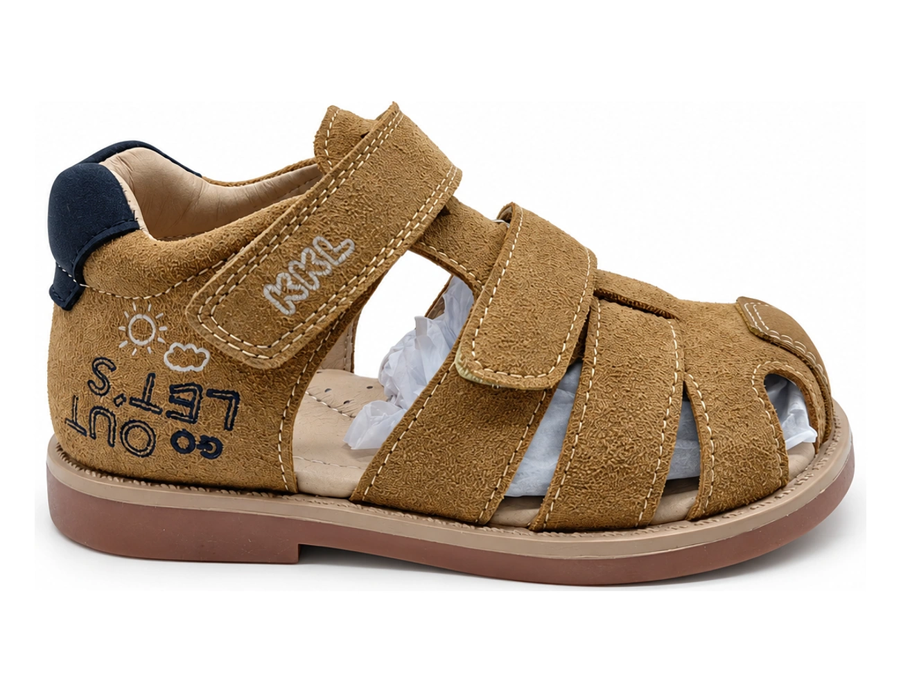 High-back leather sandals — WS27-02-26