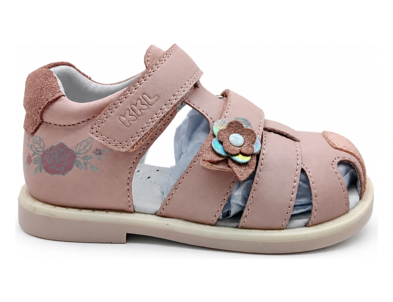 High-back leather sandals — WS27-02-27