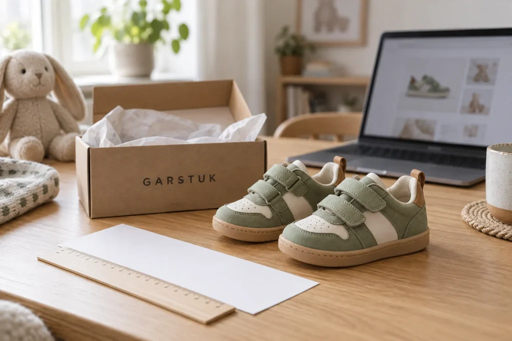 Buying children’s shoes online: checks before ordering and fitting at home